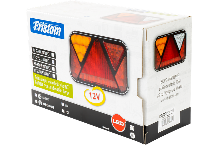 Πίσω φως Fristom FT-270 LED 6 λειτουργίες αριστερά