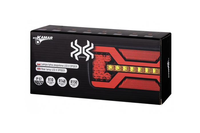 KAMAR X-SPIDER L2425 Πίσω φως LED 5 λειτουργιών γενικής χρήσης