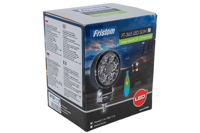 Λάμπα εργασίας LED με ανακλαστήρα FRISTOM FT-365 SLIM 6xLED 1500lm