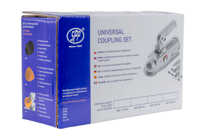 Ρυμουλκούμενο STEELPRESS BC-3000C-00-00+Z2 με μπάρα έλξης για ρυμουλκούμενο 3000kg με ράβδο έλξης 35-50mm, από χυτοσίδηρο