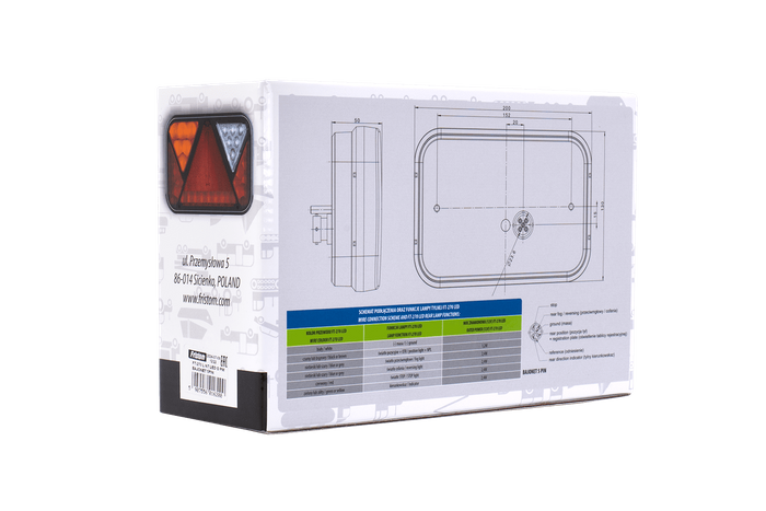 Πίσω φως Fristom FT-270 LED 5 λειτουργίες αριστερά