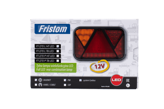 Πίσω φως Fristom FT-270 LED 5 λειτουργίες αριστερά