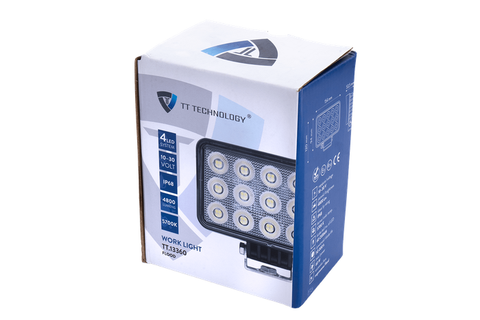 Λάμπα εργασίας LED ανακλαστήρας TT TECHNOLOGY TT.13360 60xLED 4800lm ορθογώνια