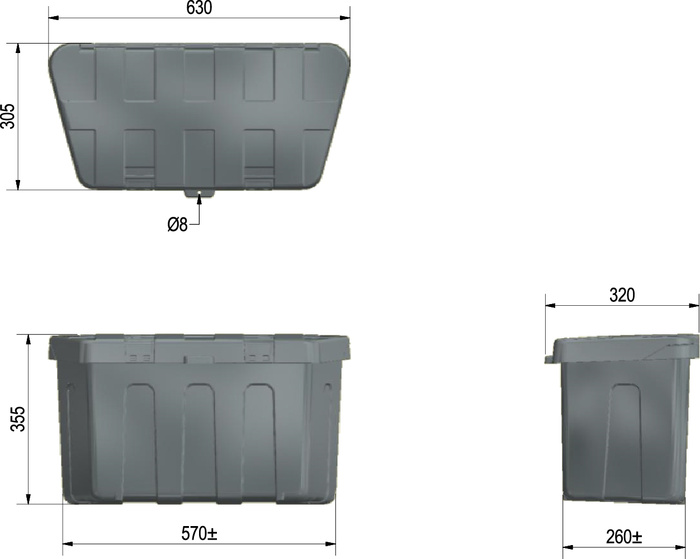 DE HAAN PROFIBOX PLUS εργαλειοθήκη 630x350x300mm