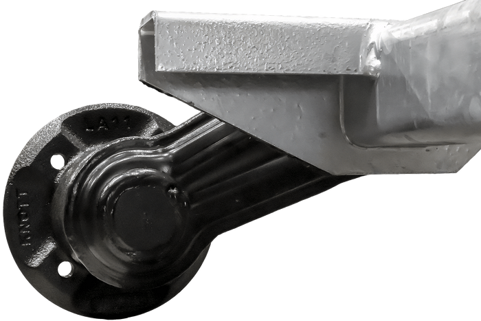 Άξονας χωρίς φρένα KNOTT VG7-L για ρυμουλκούμενο σκάφους 750kg 1475mm 1766mm 4x100