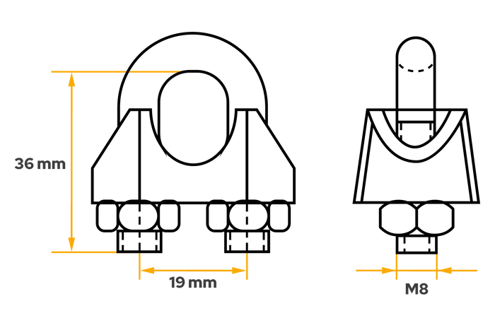 Σφιγκτήρας τόξου DROMET ZL10 για σχοινιά 10mm