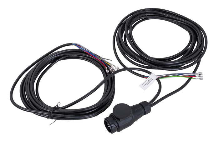 MANTES ηλεκτρική εγκατάσταση ρυμουλκούμενο λουρί 8 m 13 PIN βύσμα 6.3 βύσματα