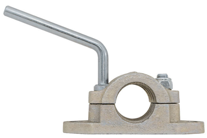 Σφιγκτήρας τροχού στήριξης από χυτοσίδηρο KNOTT B48C6 για κυματοειδή σωλήνα 48 mm