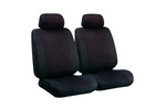 Σετ καλυμμάτων καθισμάτων αυτοκινήτου LAMPA Glamur μαύρο, για τα μπροστινά καθίσματα