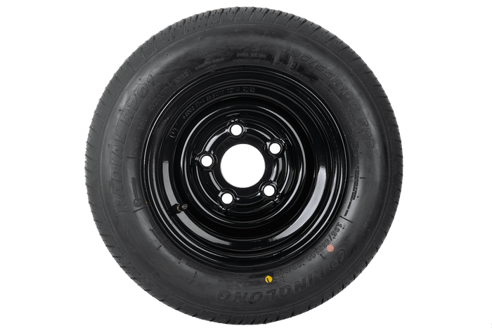 Ενισχυμένος τροχός για τρέιλερ LINGLONG TIRE 195/55 R10C 98/96N UNITRAILER RIM μαύρο 6Jx10" H2 5x112 ET:-4