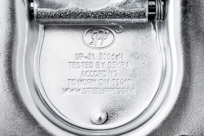 STEELPRESS UP-01 χωνευτή βάση δαπέδου, κοτσαδόρος τοποθέτησης φορτίου τρέιλερ