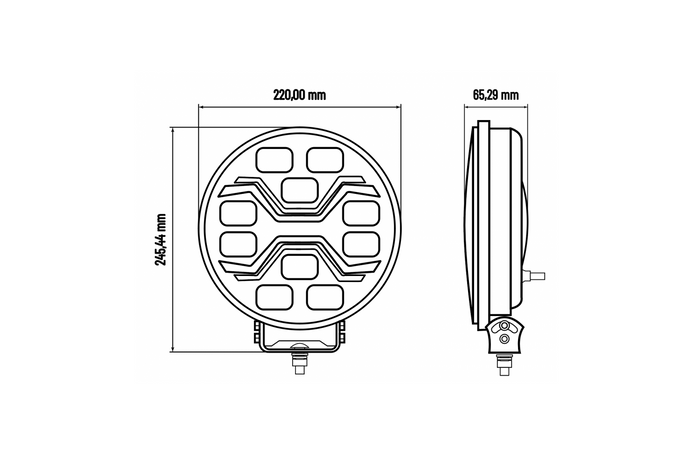 Λάμπα εργασίας LED ανακλαστήρας KAMAR X-SPIDER TOXIC L3440 10xLED 80W