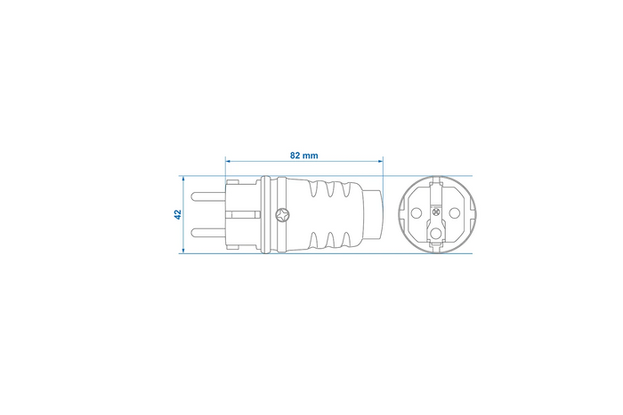 Πρίζα Schuko ProPlus 373570 με προστατευτική επαφή 16A 230V