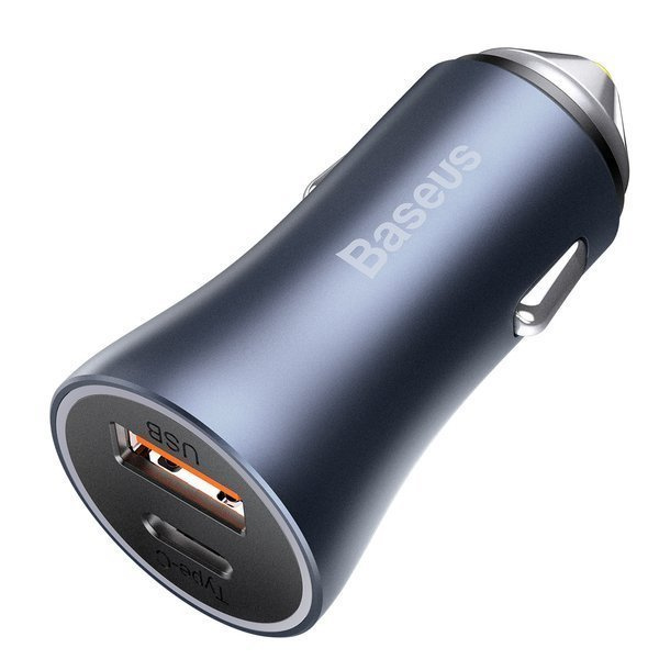 Σετ φορτιστή αυτοκινήτου BASEUS Golden Pro 2xUSB 40W + Καλώδιο USB