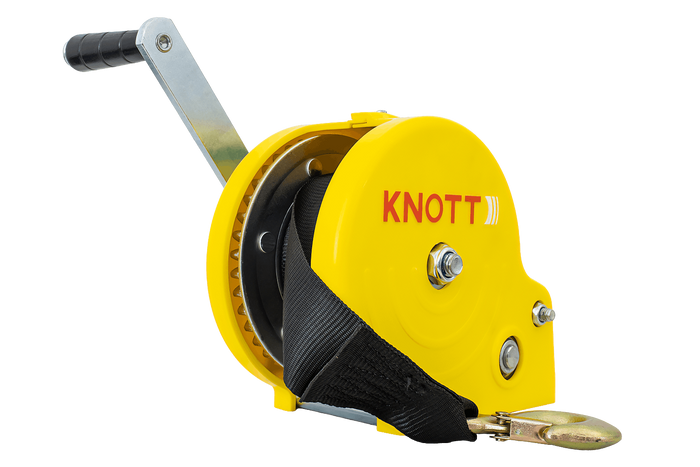 Βαρούλκο 450 KG με ζώνη KNOTT, κίτρινο περίβλημα