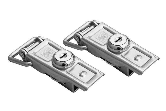 Σετ δύο πλευρικών αγκίστρων ρυμουλκούμενου WINTERHOFF BVS 60-1 για κλείδωμα της πλευράς του ρυμουλκούμενου με κλειδί