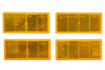 Σετ ανακλαστήρα x4 ανακλαστήρας για τρέιλερ - πορτοκαλί, 90 x 40 mm