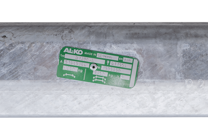 AL-KO EURO άξονας φρένων για ρυμουλκούμενο σκάφους 1350kg 1505mm 2040mm 5x112