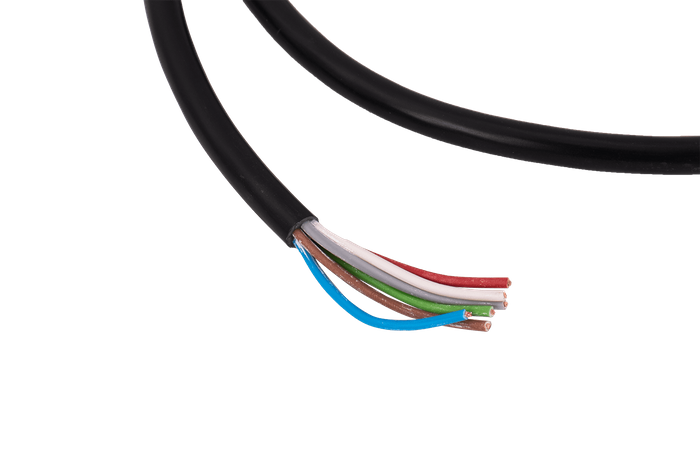 FRISTOM 6-PIN δεξιό βύσμα μπαγιονέτ για τρέιλερ, πράσινο, με καλώδιο 1 m