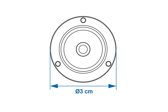 Στρογγυλό αλφάδι ProPlus 341217, διάμετρος 3cm