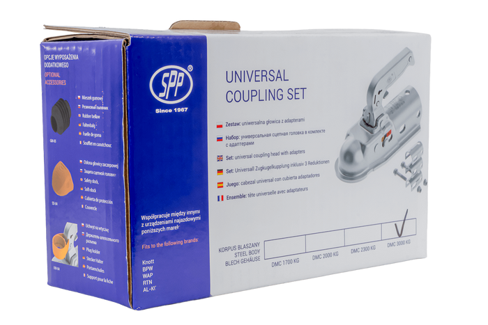 Ρυμουλκούμενο STEELPRESS BC-3000.1D-00-00+Z3 με σωληνωτή ράβδο έλξης 35-50mm