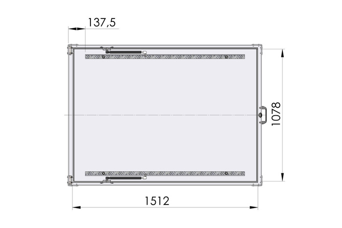 UNITRAILER GARDEN TRAILER 150 KIPP κάλυμμα τρέιλερ με κυλίνδρους / κλειδαριά με κλειδί