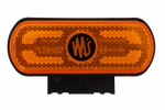 WAŚ W240 1598 Φανός σήμανσης LED, πορτοκαλί, γενικής χρήσης, με βάση