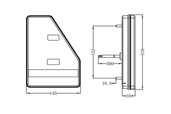 TruckLED L1907+L1908 Πίσω φώτα LED 6 λειτουργίες αριστερά+δεξιά