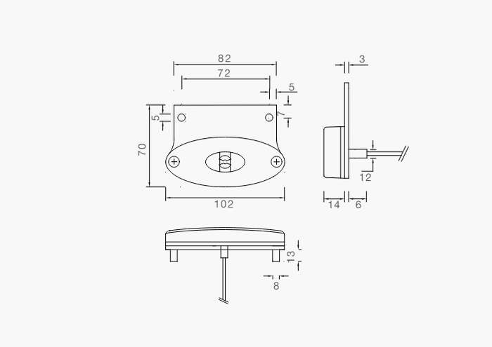 Σετ δύο λαμπτήρων LED ASPÖCK FLATPOINT II, πορτοκαλί, γενικής χρήσης, με βραχίονα