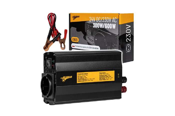 Μετατροπέας τάσης 24V/230V (300/600W) KAMAR E1923