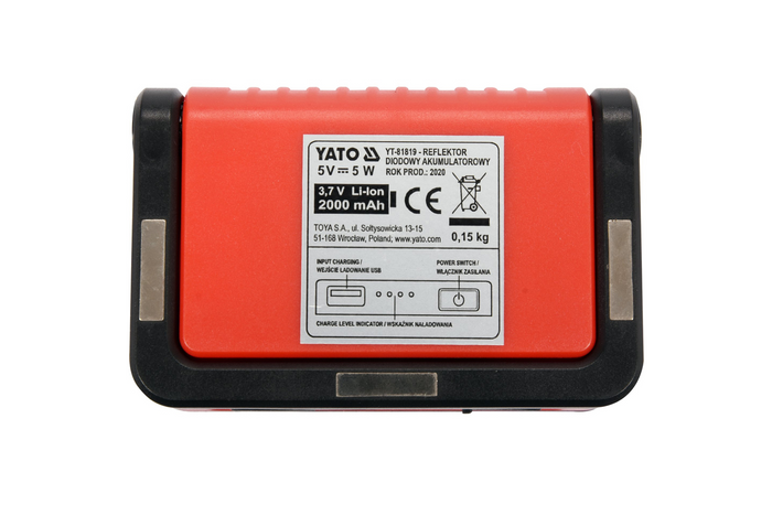 Φορητός προβολέας + φακός YATO YT-81819 COB LED 300lm