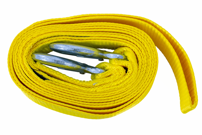 Σχοινί ρυμούλκησης με γάντζους Ιμάντας ρυμούλκησης UNITRAILER 4,5m/50mm/5t κίτρινο