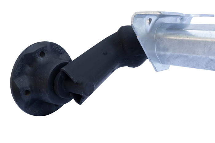 AL-KO OPTIMA άξονας χωρίς φρένο για ρυμουλκούμενο 750kg 1240mm 1630mm 4x100