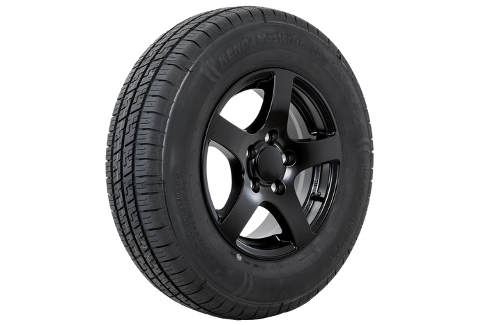 Ενισχυμένος τροχός τρέιλερ KENDA TIRE 185/80 R14C 104/102N ΖΑΝΤΑ ΑΛΟΥΜΙΝΙΟΥ STARCO μαύρο 5.5Jx14"H2 5x112 ET:30