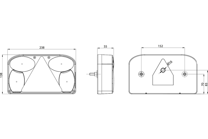 Πίσω φως FRISTOM FT-088 Απομένουν 6 λειτουργίες