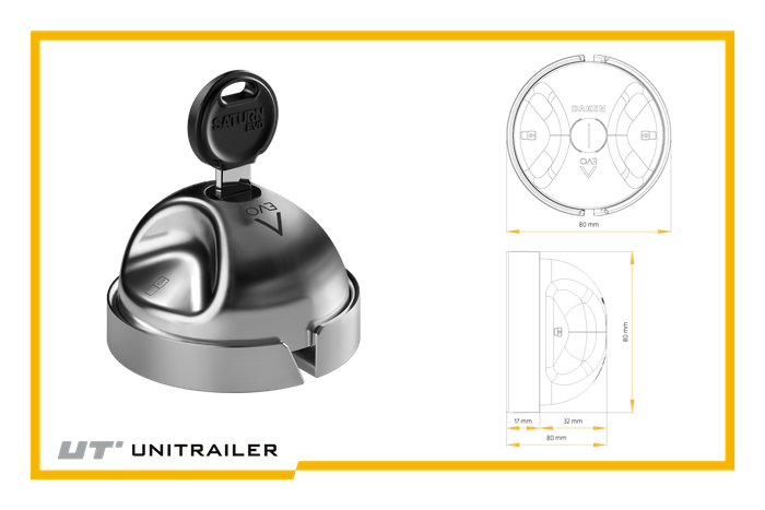 Αντιδιαρρηκτική κλειδαριά DAKEN SATURN EVO 1/2