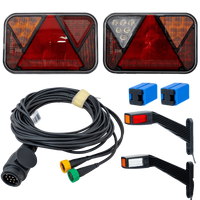 Σετ φώτων: Πίσω φώτα LED FRISTOM FT-270 + φώτα σήμανσης LED FRISTOM FT-145 + καλωδίωση MANTES 5,2m 13PIN