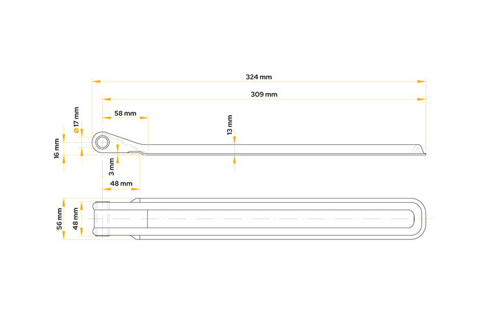 WINTERHOFF BSCH 10-320 πλευρικός μεντεσές ρυμουλκούμενου για πλευρική τοποθέτηση ρυμουλκούμενου