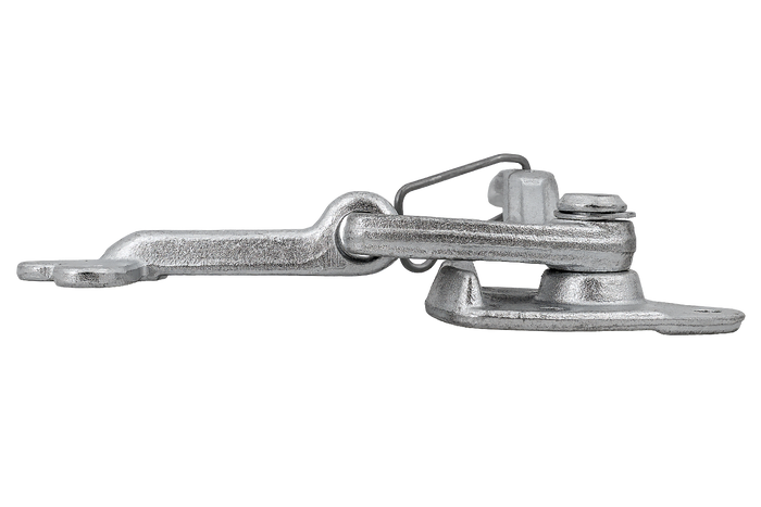 Δεξιά πλευρά ρυμούλκησης με συνδετήρα WINTERHOFF WV 20-R + WVG 20-A, πλήρες κλείσιμο πλευράς τρέιλερ