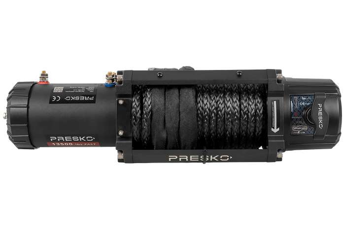 Ηλεκτρικό βαρούλκο για ρυμουλκούμενο PRESKO RAPTOR 13.5FS 12V 6130kg με σχοινί 24m