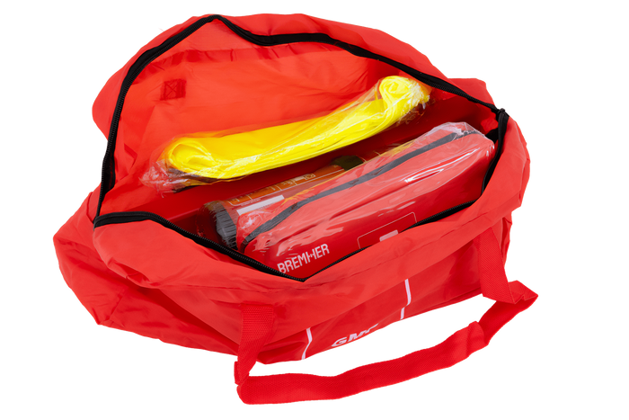 Κιτ αυτοκινήτου HERMON: κιτ πρώτων βοηθειών, πυροσβεστήρας, τρίγωνο, γιλέκο