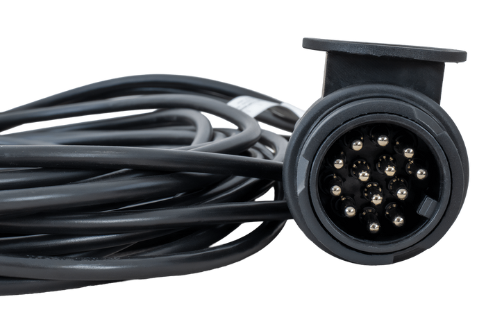 Ηλεκτρολογική εγκατάσταση MANTES, ζώνη ρυμουλκούμενου ρυμουλκούμενου, 5m, βύσμα 13 PIN, ξιφολόγχες 2x 5 PIN