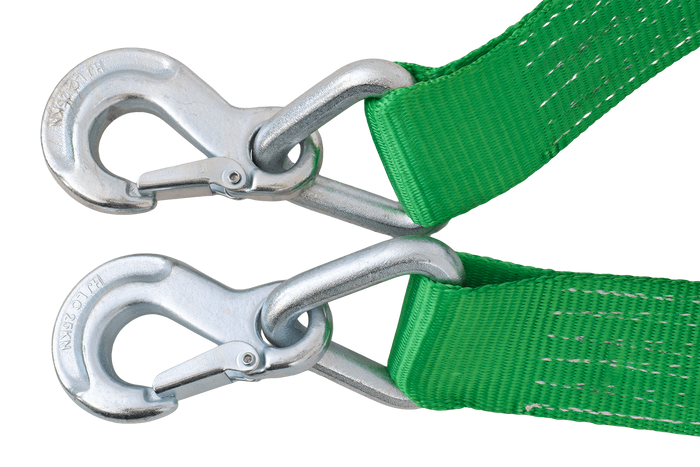 Σχοινί ρυμούλκησης με γάντζους Ιμάντας ρυμούλκησης HILLS 5m/60mm/6t πράσινος