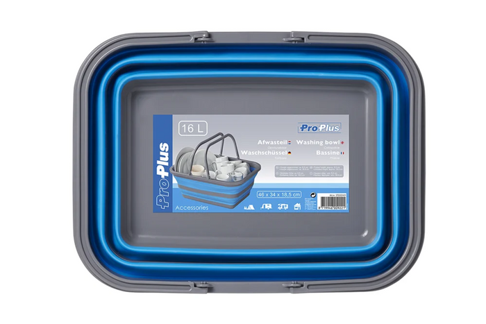 Πτυσσόμενο μπολ ταξιδιού ProPlus 370303V01 μπολ σιλικόνης 16L