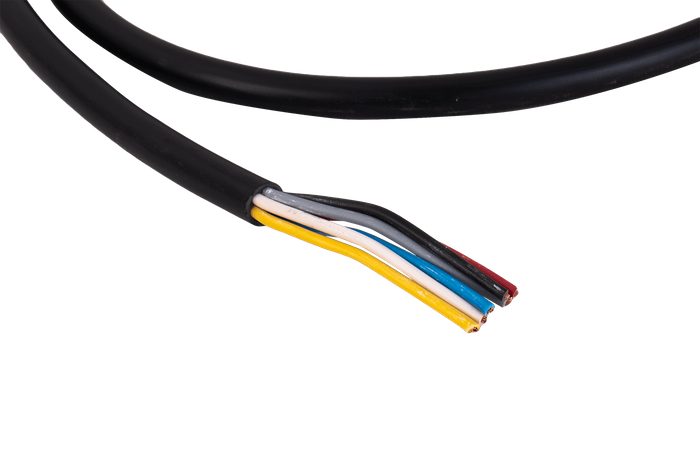 Βύσμα μπαγιονέτ 6 PIN αριστερά FRISTOM για τρέιλερ, κίτρινο με καλώδιο 1 m