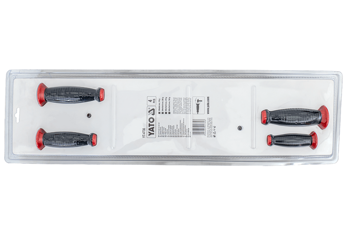 Λοστοί YATO YT-4730 με λαβή, σετ 4 τεμαχίων.
