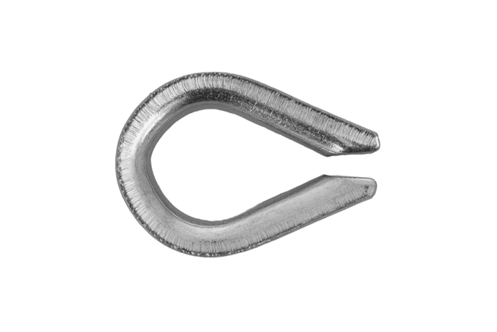 Δακτύλιος σχοινιού DROMET KU.4, ατσάλινος κύλινδρος, 4mm