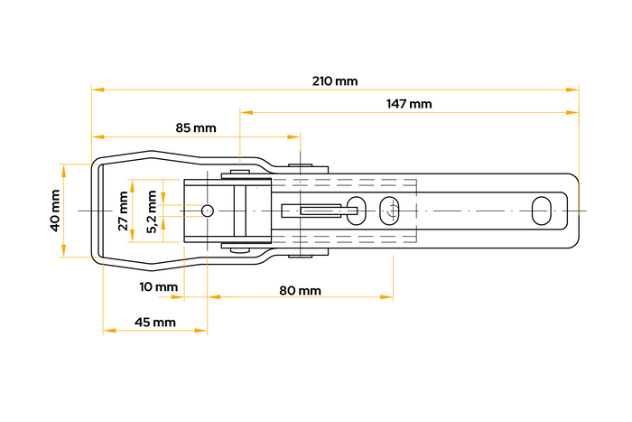 Πλευρικός γάντζος ρυμούλκησης WINTERHOFF BV 20-1
