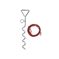 Στύλος στερέωσης ζώνης ProPlus 361857 με χαλύβδινο καλώδιο 4,5 μ.