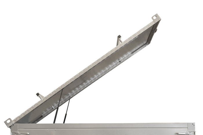 UNITRAILER GARDEN TRAILER 201 KIPP κάλυμμα τρέιλερ με κυλίνδρους / κλειδαριά με κλειδί